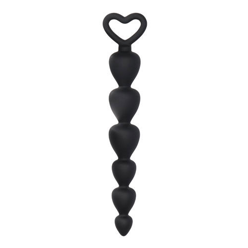 Black Silicone Anal Beads