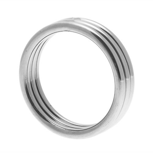 Master Series Echo Stainless Steel Triple Cock Ring ML