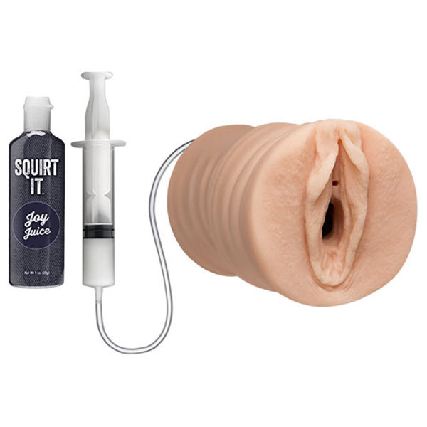 Squirting Pussy Stroker with Joy Juice Vanilla