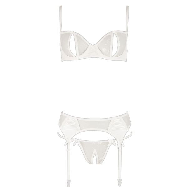 Cottelli Delicate Bra Set White