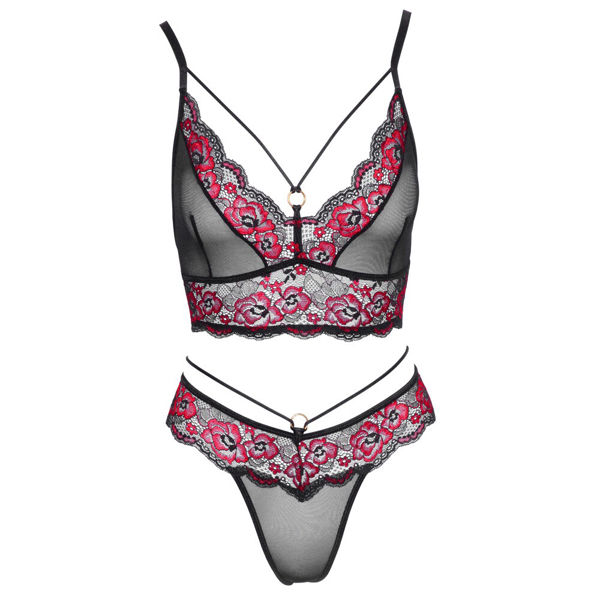 Cottelli Matching Lace Bra And String