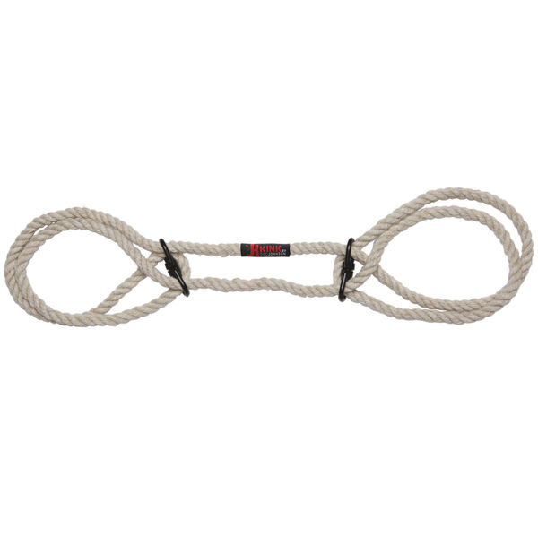 KINK Hogtied Bind and Tie 6mm Hemp Wrist or Ankle Cuffs