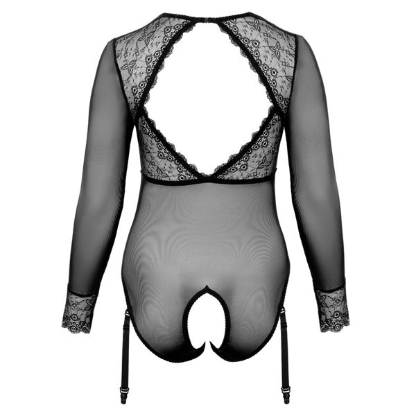 Cottelli Curves Long Sleeved Crotchless Body