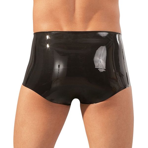 LateX Boxers With Penis Sleeve Black