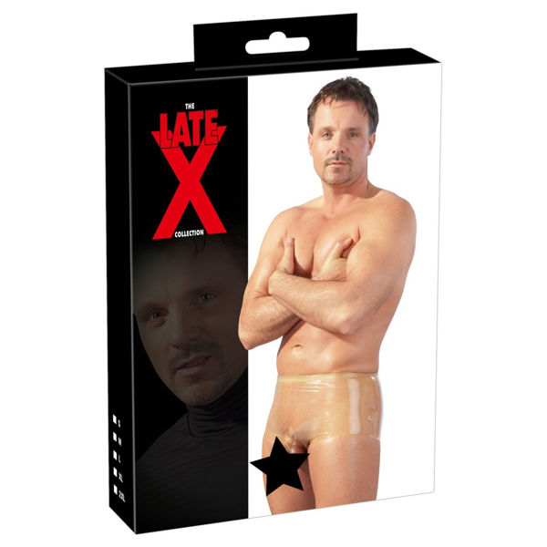 LateX Boxers With Penis Sleeve Clear