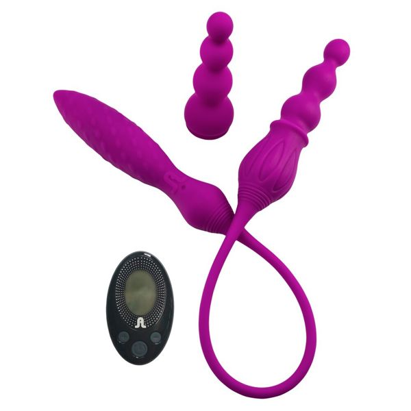 Adrien Lastic Remote Controlled 2X Double Ended Vibrator