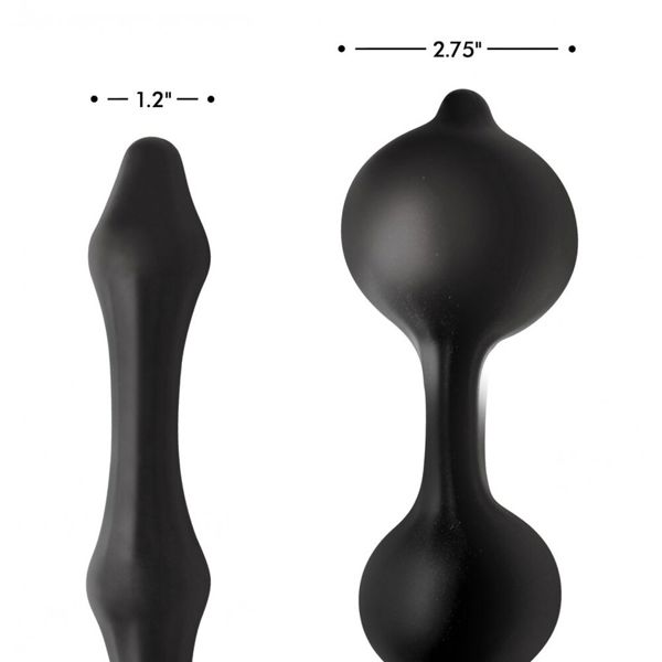 Master Series Devils Rattle Inflatable Anal Plug With Cock Ring