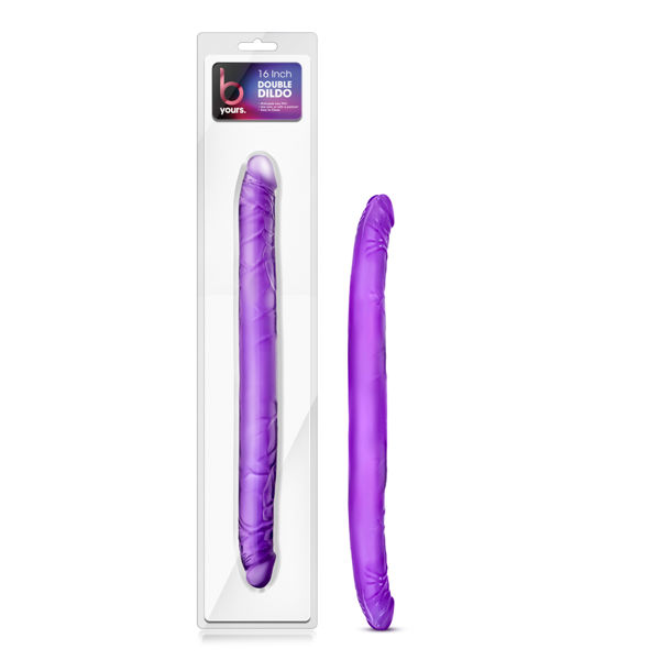 B Yours 16 Inch Purple Double Dildo