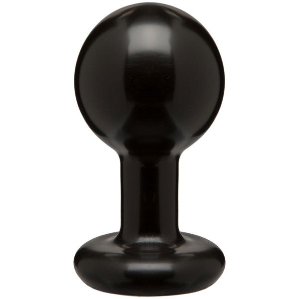 Round Large Black Butt Plug