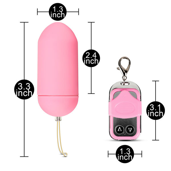 10 Function Remote Control Vibrating Pink Egg