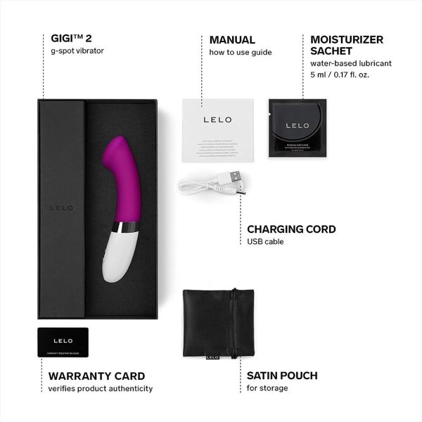 Lelo Gigi 2 Deep Rose G Spot Vibrator