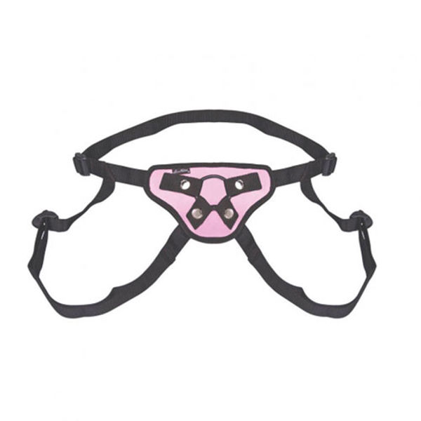 Lux Fetish Pretty In Pink Strap On Harness