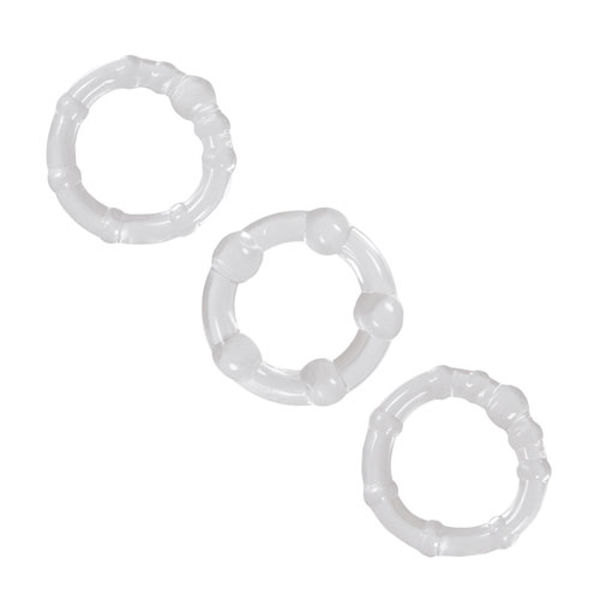 NS Novelties Renegade Intensity Rings Cock Rings Clear