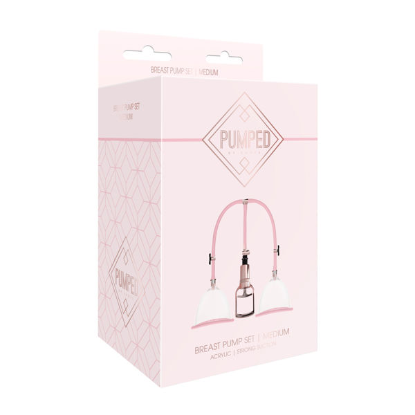 Pumped Breast Pump Medium Rose Gold