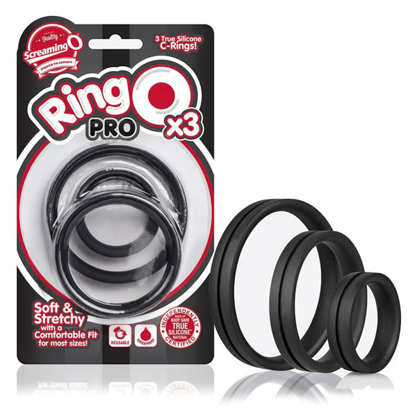 Screaming O RingO Pro X3 Cock Rings Black