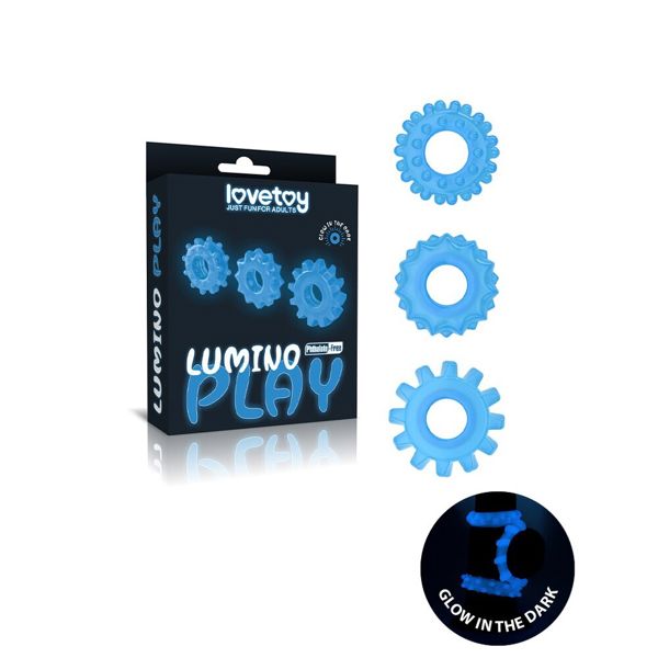 Lovetoy Glow In The Dark Lumino Play Cock Rings X3