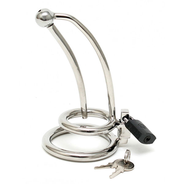 Chastity Penis Lock Curved With Urethral Tube