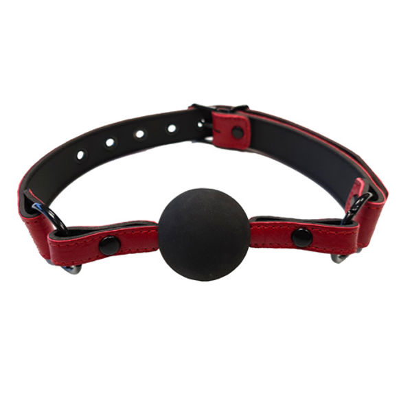 Rouge Garments Leather Croc Print Ball Gag