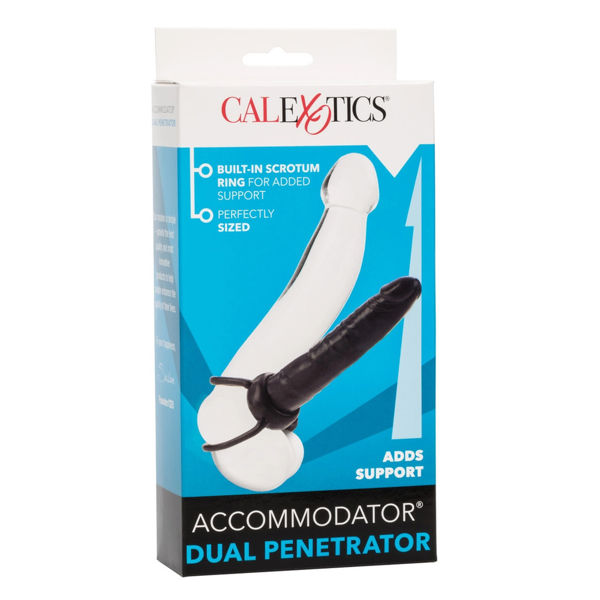 Accommodator Dual Penetrator Black Dildo