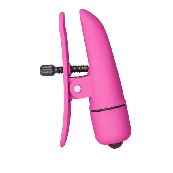 Nipplettes Vibrating Pink Nipple Clamps Adjustable