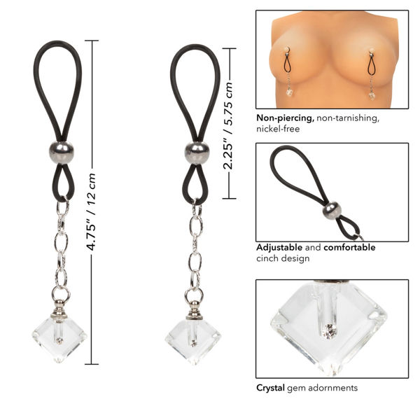 Nipple Play NonPiercing Nipple Jewellery Crystal Gem