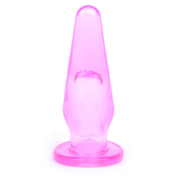 Mini Butt Plug With Finger Hole Pink