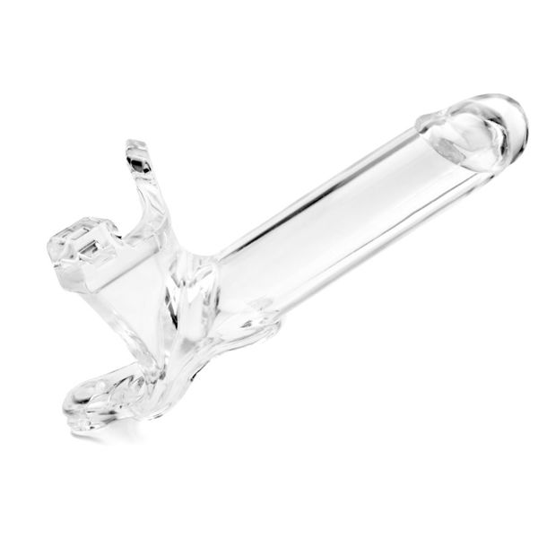 Perfect Fit Zoro Knight 6 Inch Hollow Silicone Clear Strapon